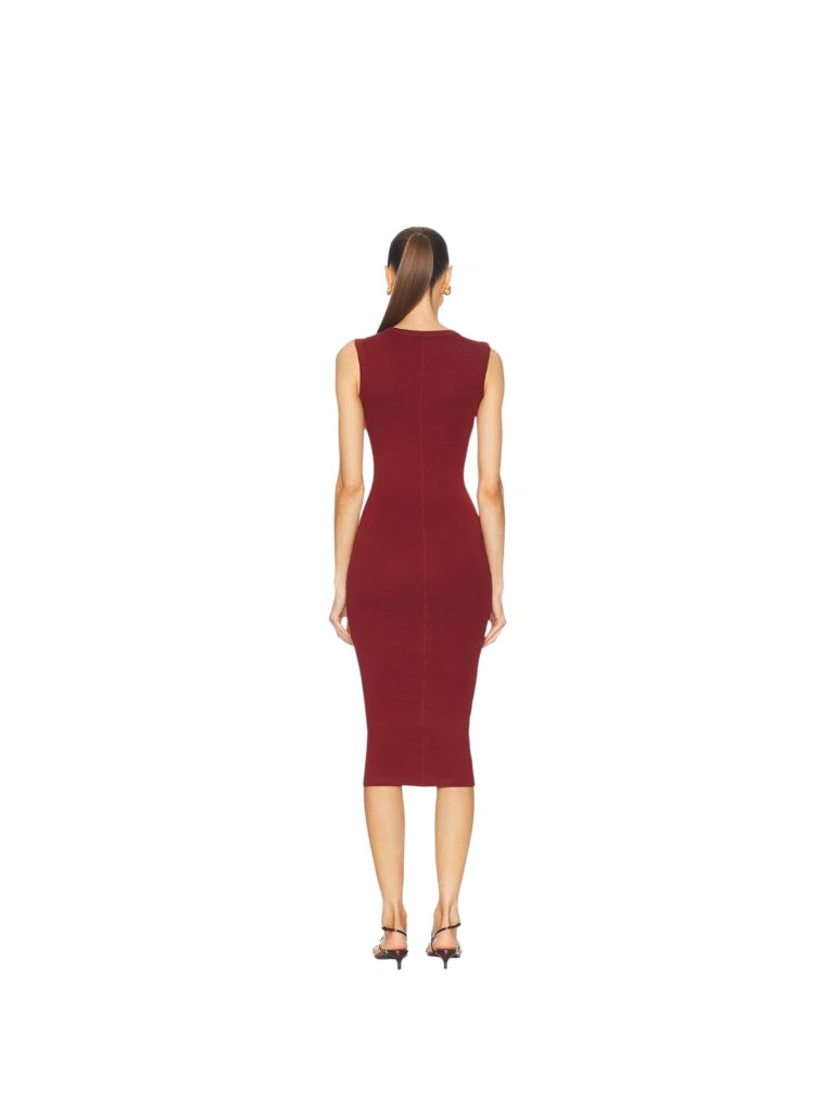 Flore Flore Esme Midi Dress Syrah Nwt — image 8 of 8